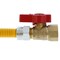 Jones Stephens 1/2" OD (3/8" ID) Gas Connector, 1/2" MIP x 1/2" FIP Ball Valve x 48" G72320 - alternate 2